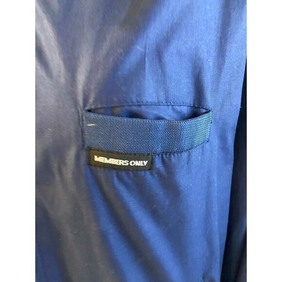 Members Only Blue size 44 Bomber 80's Dads Jacket - Picture 2 of 7